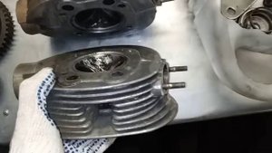 Дефектовка двигателя, мотоцикл Урал 6 вольт