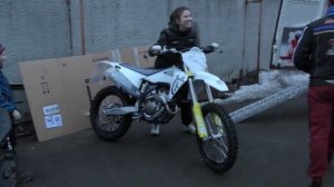 сборка кроссового мотика HUSGVARNA FC 250 2020