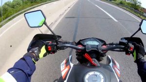 Peda Tek 250 Fuego Tekken top speed (117km/h per speedometer)