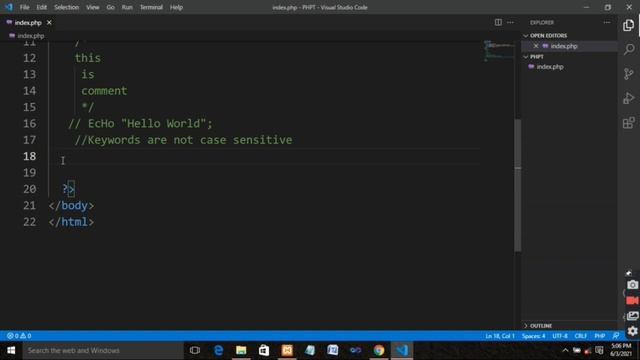 Keywords, Comments & Variables in PHP | Rules for Variables | PHP Tutorial #2