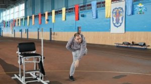 Тренировка по толканию ядра с мастером спорта международного класса.