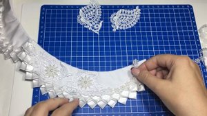 Как украсить школьный воротник за один вечер МК Канзаши Alena Shavtr