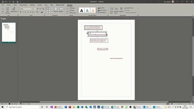 This video explains how to avoid text overflow in Microsoft Publisher