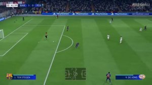 UCL Barcelona vs PSV Group Stage Day 1(Fifa Gameplay)