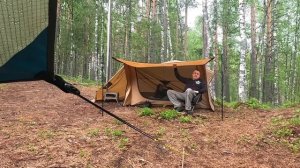 С ДЕВУШКОЙ В ТЕПЛОЙ ПАЛАТКЕ ⧸⧸КЕМПИНГ ПОД ПРОЛИВНЫМ ДОЖДЕМ⧸⧸ПАЛАТКА POMOLYС ДЕВУШКОЙ В ТЕПЛОЙ ПАЛАТК
