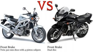 Suzuki SV 1000 vs Suzuki Bandit 1250 Test specification comparison