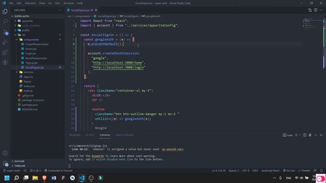 #5 - Google & Facebook OAuth (Authentication) - Appwrite with Web. смотреть онлайн