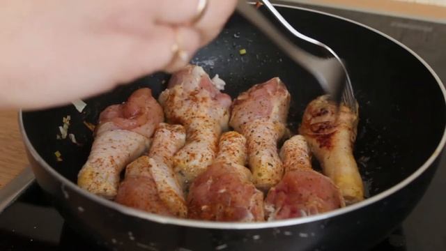 Куриные ножки в сливочном соусе смотреть онлайн