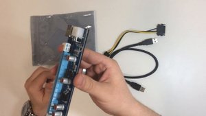 Райзер 006c для майнинг ферм (6pin, переходник SATA)