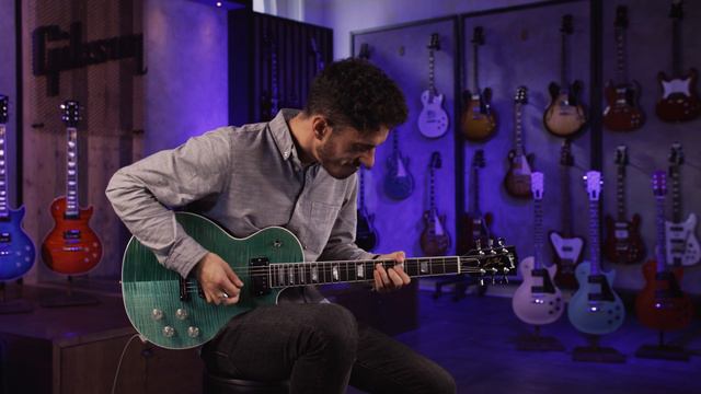 Gibson Les Paul Modern Figured Seafoam Green Demo - Humbucker & P90 Pickup Comparison смотреть онлайн