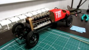 Fiat Mefistofele by Italeri часть 29 почти собран
