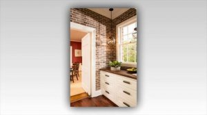 Современная КУХНЯ  с Кирпичными Стенами