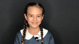 Визитка. Мария Чернолихова. 8 лет. Рост 124. 2023 год.
