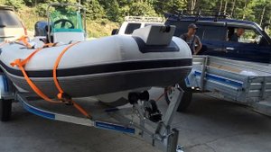 Обзор прицепа SB TRAILER для РИБ MERCURY LINE STORM 3,8-4,6 м.