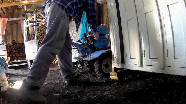 Заводим мотоблок, полгода простоя