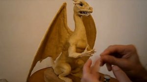 Как слепить дракона из пластилина,3часть.