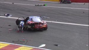 Spa 24h 2014, SMP Racing Ferrari 458 Italia в щепки