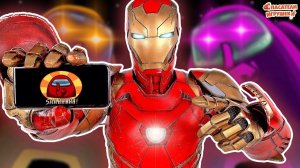 ЖЕЛЕЗНЫЙ ЧЕЛОВЕК ЭНДРЮ В AMONG US: НОВАЯ ИГРА В ЭМОНГ АС - КТО ПРЕДАТЕЛЬ И ИМПОСТЕР?!