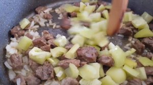 ОВОЩНОЕ РАГУ С БАКЛАЖАНАМИ И МЯСОМ