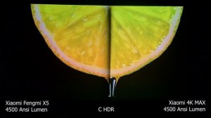 УКФ проектор Xiaomi 4K max и Xiaomi Fengmi x5 (видео сравнение)
