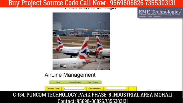 Airline Ticket Reservation System Project in Java | Free Download Projects With Source Code