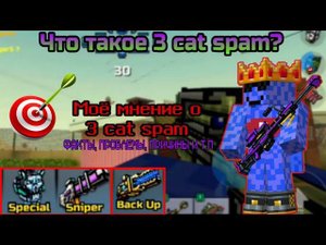 Pixel Gun 3D. Что такое 3 cat spam? Моё мнение о нем [Специальный выпуск]