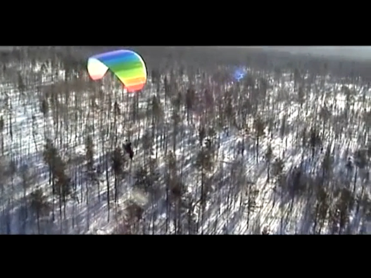 Обморозки. Зимние полеты на мотопарапланах в Иркутске. Перелет через Байкал. смотреть онлайн