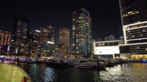 XXL Dubai Lotus Mega Yacht Dinner Cruise  ? - Walking Video 4K - Dubai Marina