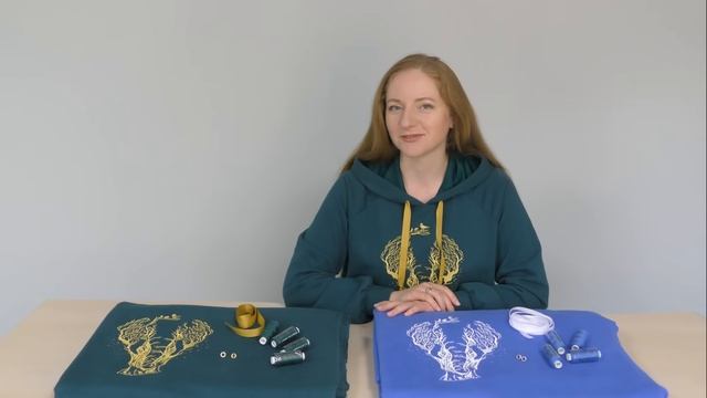 Сшила себе платье -худи с капюшоном. Уютное платье из футера с вышивкой смотреть онлайн