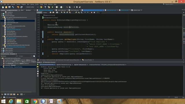 Employee HibernateTransactionManager ManyToMany Java Training 2016