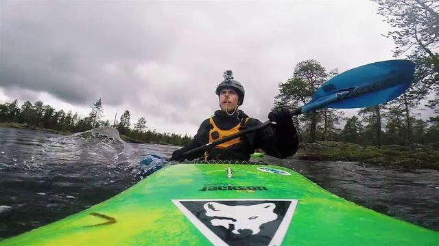 Getting wet at Trollforsen - Whitewater kayaking in Swedish Lapland смотреть онлайн