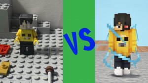 Etho is LOW BATTERY in LEGO VS Etho is LOW BATTERY?!? #shorts #skibiditoilet #ethobot #tiktok