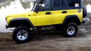 Уаз hunter, 4x4 отрыв переднего моста