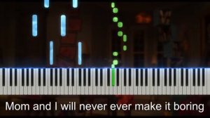 Coraline Piano Tutorial - Other Father's Song (MEDIUM) with Lyrics