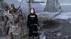 Serana And Marcurio Vs Gargoyle thrall And Hulking Draugr