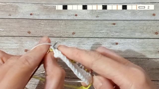 Как вязать ленивый жаккард по схеме. Мини урок для начинающих. смотреть онлайн