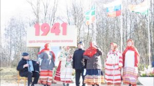 Открытие памятника в д.Папино