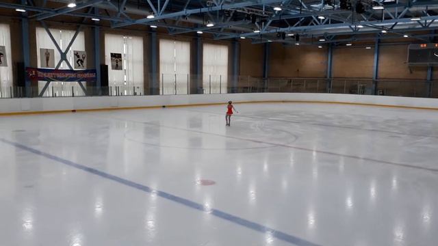 Настя. Короткая программа. Сдача на второй взрослый разряд.
