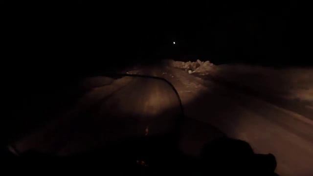 снегоход ,ночь, дорога смотреть онлайн