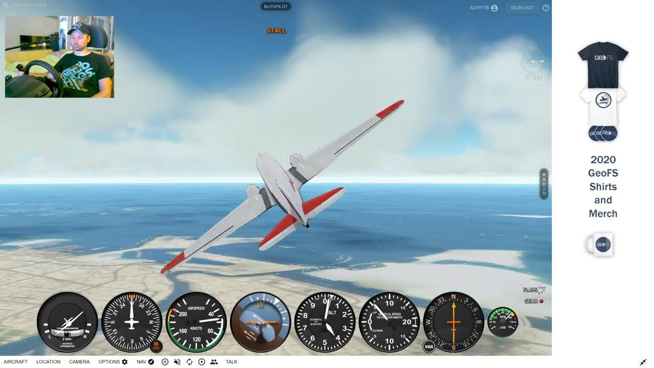 БесПлатный  авиа симулятор GeoFS is a flight simulator - Достаточно только браузер!