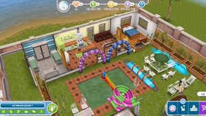 Симс на телефоне!? Обзор the sims free play : показываю своих персов.