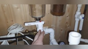 Перестройка дачного дома 71. Врезка крана в магистральный фильтр. Разорвёт ли от морозов?