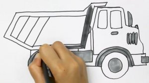 Как нарисовать грузовая машина | Раскраски детей | Рисование и окраска | Рисование для детей