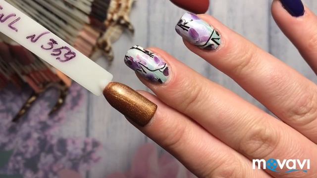 Часть #3. Моя коллекция коричнево-нюдовых и сине-голубых гель лаков. смотреть онлайн