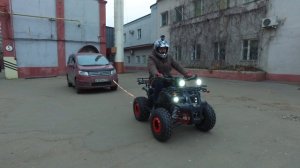 Потянет ли детский квадроцикл минивэн? Обзор квадроцикла Avantis Hunter 8 Lux