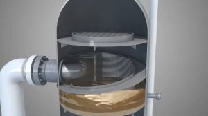 Нефтегазовый сепаратор с циклонным вводом