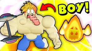 СЕКРЕТНЫЙ ОГНЕННЫЙ ПИТОМЕЦ САМЫЙ СИЛЬНЫЙ в МИРЕ? Strongman Race Roblox