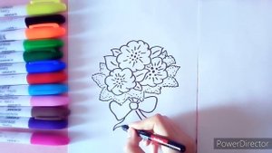 Как нарисовать красивый букет?