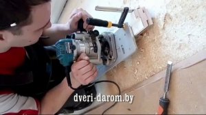 Фрезеровка коробки под петли Салон "Двери Даром"