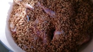 ВКУСНОЕ БЛЮДО  ИЗ КУРИЦЫ И ЗЕРНА (КУРКУТ ) ЭКОЛОГИЧЕСКАЯ  ЕДА